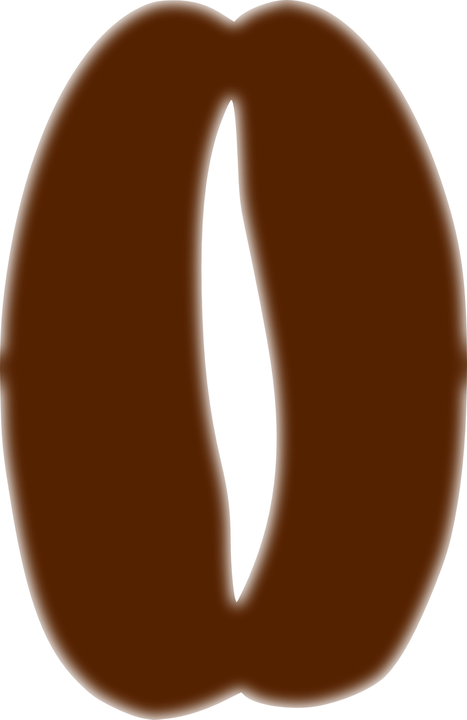 Coffee Beans Clipart Biji - Grain De Café Png (566x800)