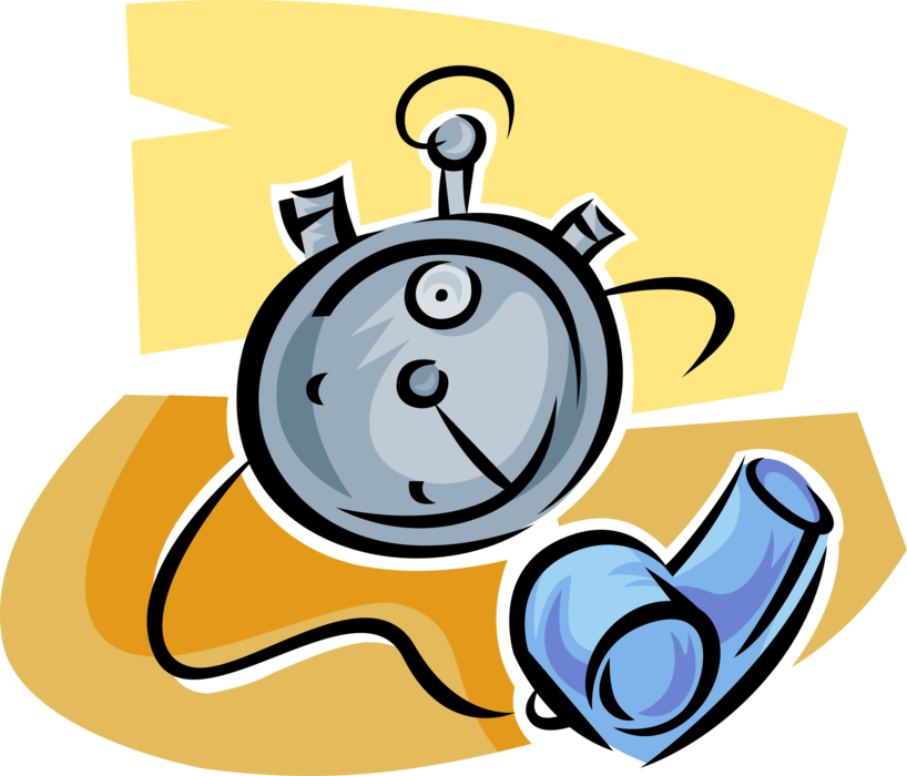 Vector Illustration Of Stopwatch Handheld Timepiece - Vector Illustration Of Stopwatch Handheld Timepiece (818x700)