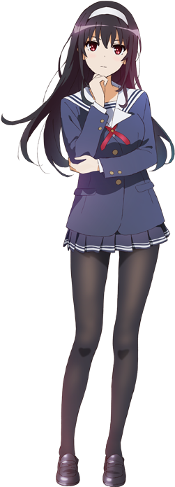 One Of The Most Beautiful Girls To Attend Toyogasaki - Saenai Heroine No Sodatekata Character (300x750)