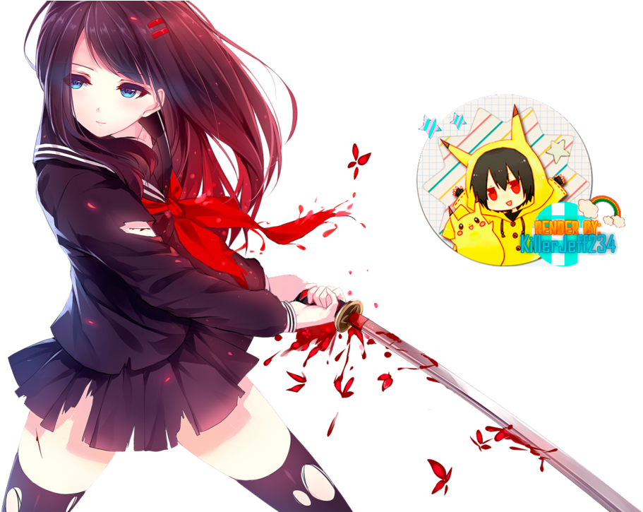 Cool Anime Girlanime School - Anime Girl Sword Fighter (1024x724)