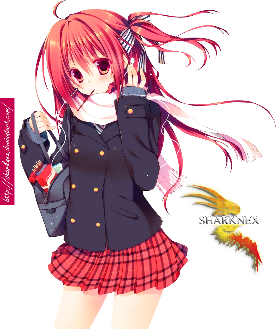 Request- School Girl Render By Sharknex - Anime School Girl Png (933x1113)