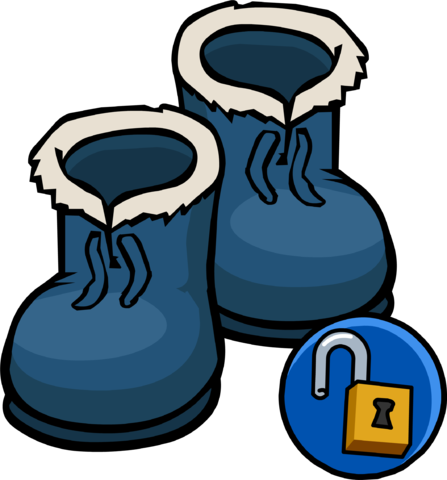 Blue Winter Boots Unlockable Icon - Blue Winter Boots Unlockable Icon (447x480)