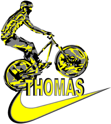 Bar Mitzvah Logo For A Boy Who Likes Mountain Biking - Mountain Bike (500x500)