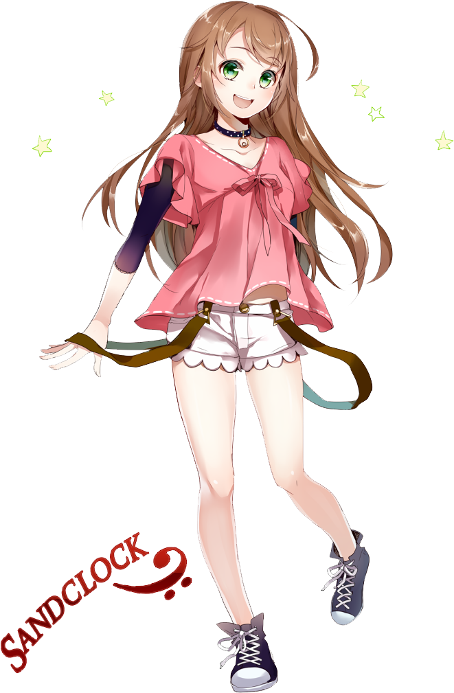 Anime Girl With Fan Weapons - Roblox Anime Girl Decal (750x1023)