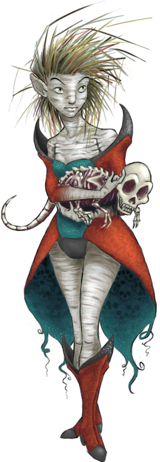 Birch The Necromancer - Illustration (399x956)