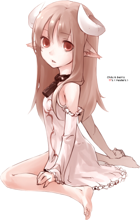 Anime Render 60 By Michelleurs - Anime Girl With Ears Render (597x815)