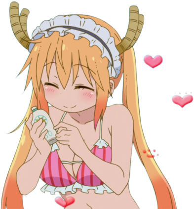 Please Help Her Apply Sunblock - Anime Girl Gif Png (500x438)