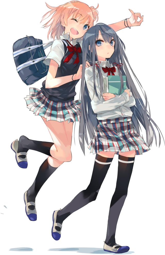 Yui And Yukinoshita [render] - Anime My Youth Romantic Comedy Is Wrong (754x1058)