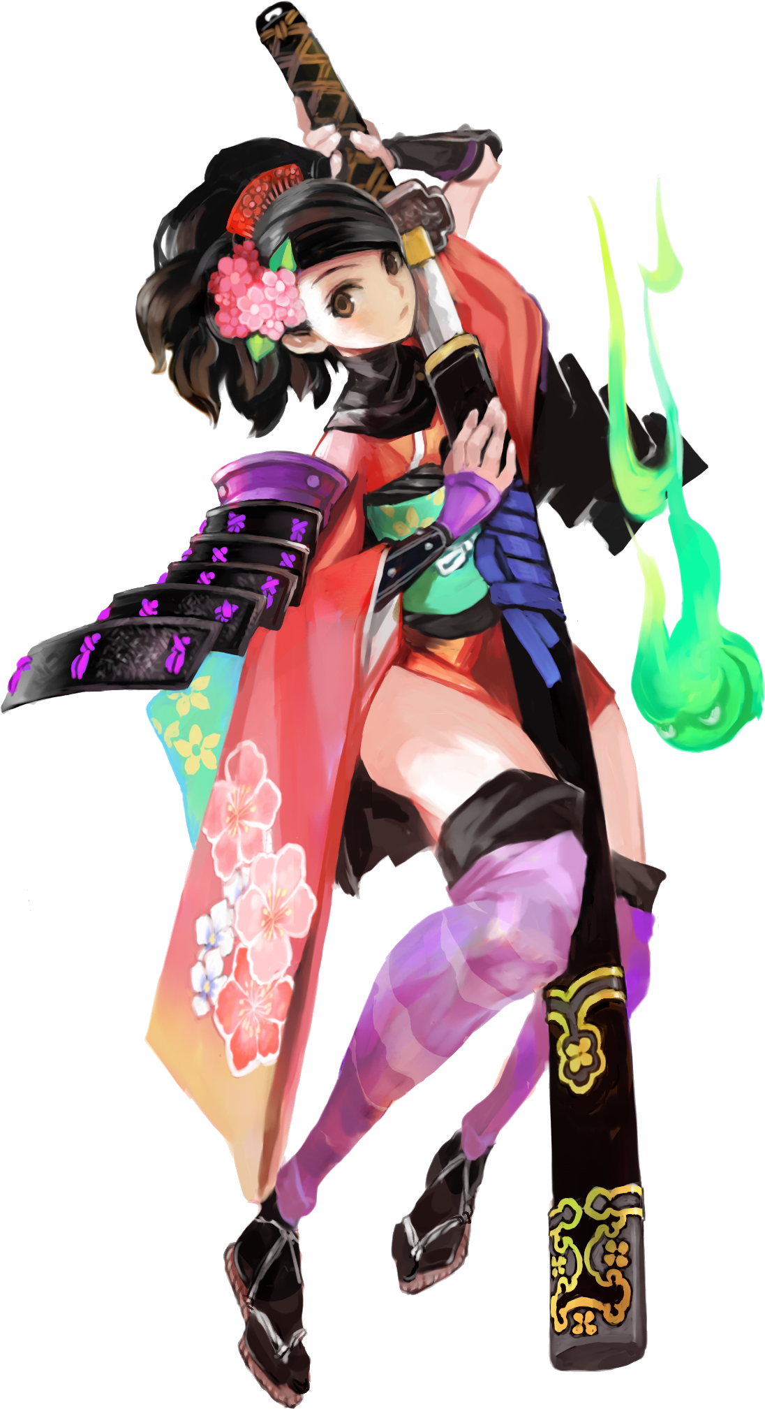 Momohime Muramasa Official Art Render - Muramasa The Demon Blade Momohime (1138x2016)
