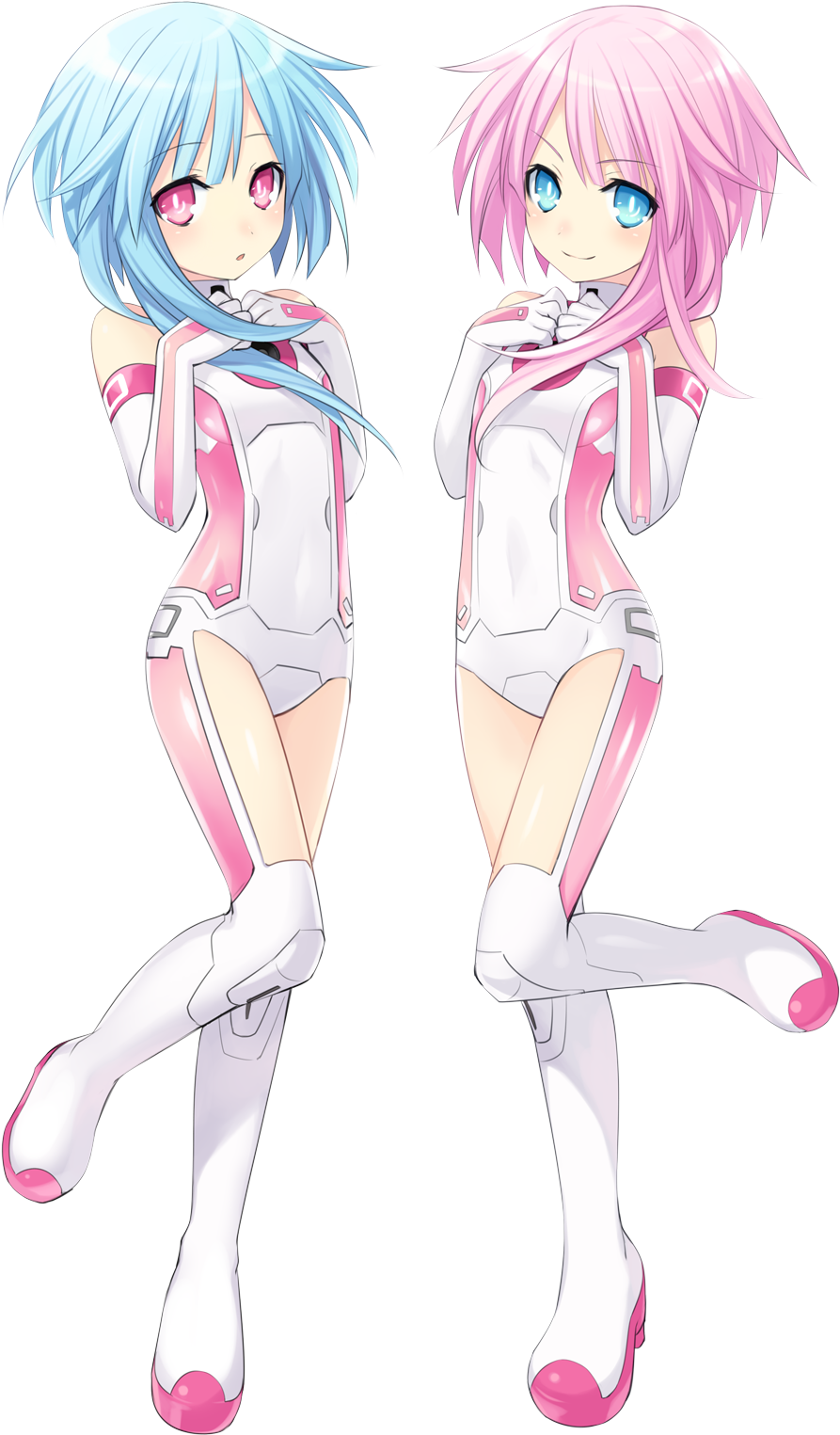 Rom And Ram/white Sisters - Ram And Rom Neptunia (912x1552)