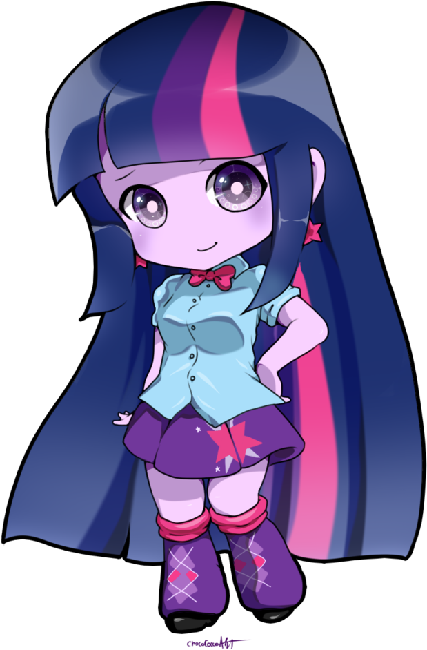 Equestria Girl Twilight Chibi Comm By Chocone - Anime Twilight Sparkle Cosplay Costume Aa.0688 (780x1025)