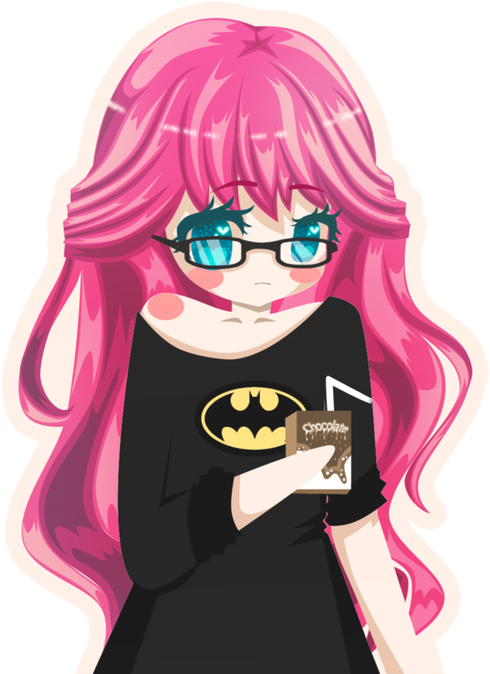 Chibi Anime Hair Female - Anime Chibi Girl With Pink Hair (823x970)