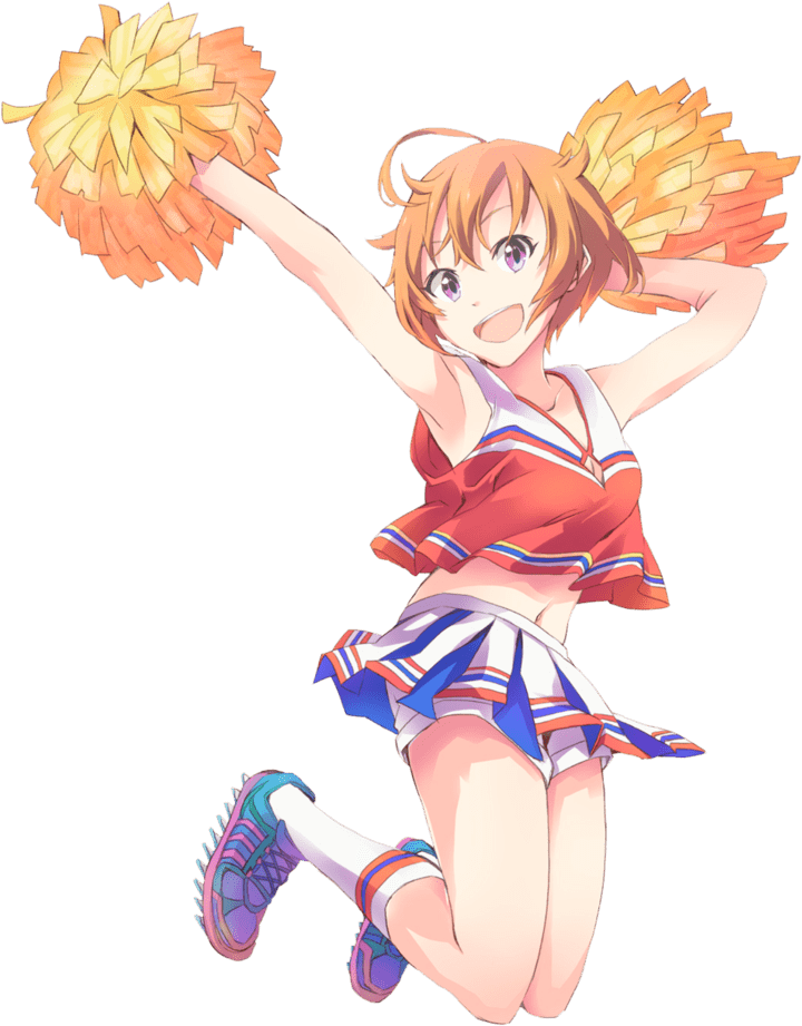 Anime Cheerleader Jumping Png - Anime Cheer Leader.