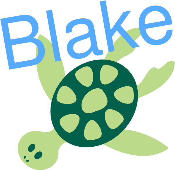 Turtle With Name Clip Art At Clker - Download (600x597)