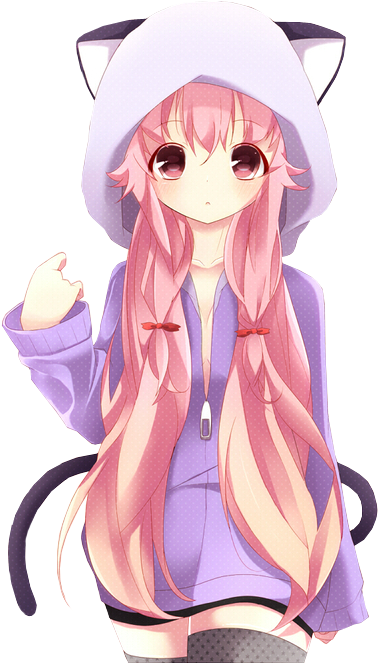 Cute Anime Girl Png - Aphmau Kawaii Chan Anime (500x667)