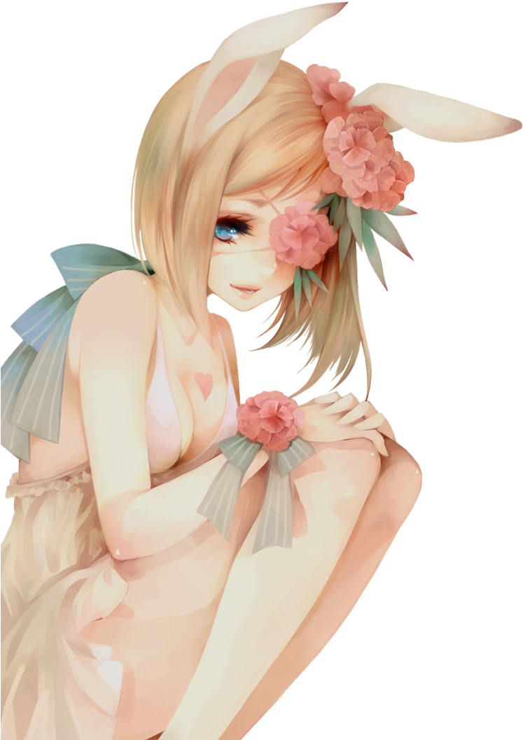 Anime Drawing Chibi Manga Art - Cute Anime Bunny Girl (752x1063)