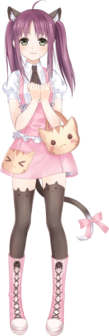 Cat Girl Kawaii Anime - Anime Girl Cat Outfit (662x1410)