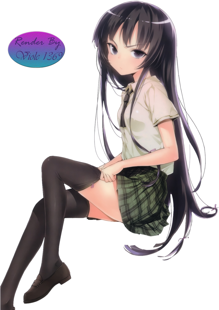 Haganai Render 5 -yozora By Viole1369 - Haganai Png (743x1074)