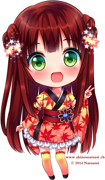 Akiko Ii By Xnamii - Anime Chibi Jigsaw Puzzles (378x640)