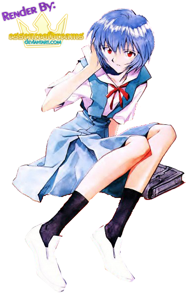 Rei Ayanami Render By Essenceofdreams - 綾波 レイ (386x600)