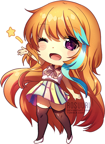 Chibi Seiko For Poptaku By Rosuuri - Best Friends Forever (400x568)
