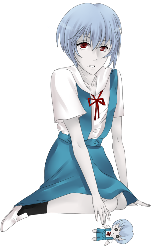 Rei Ayanami By Plxntpng - Cartoon (730x1095)
