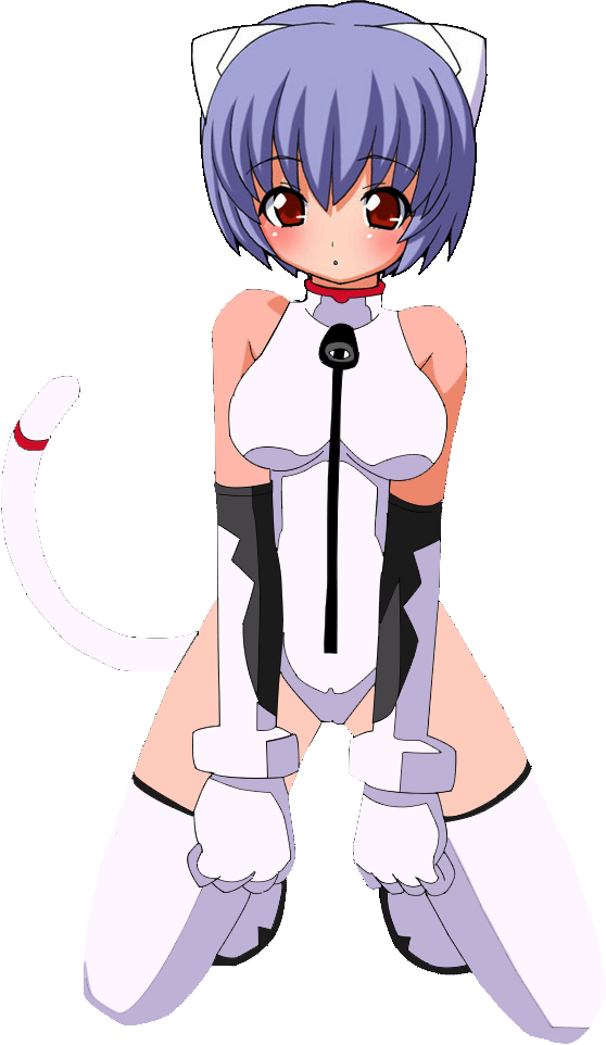 Neko Rey Ayanami By Wil D Wolf - Cartoon (558x962)