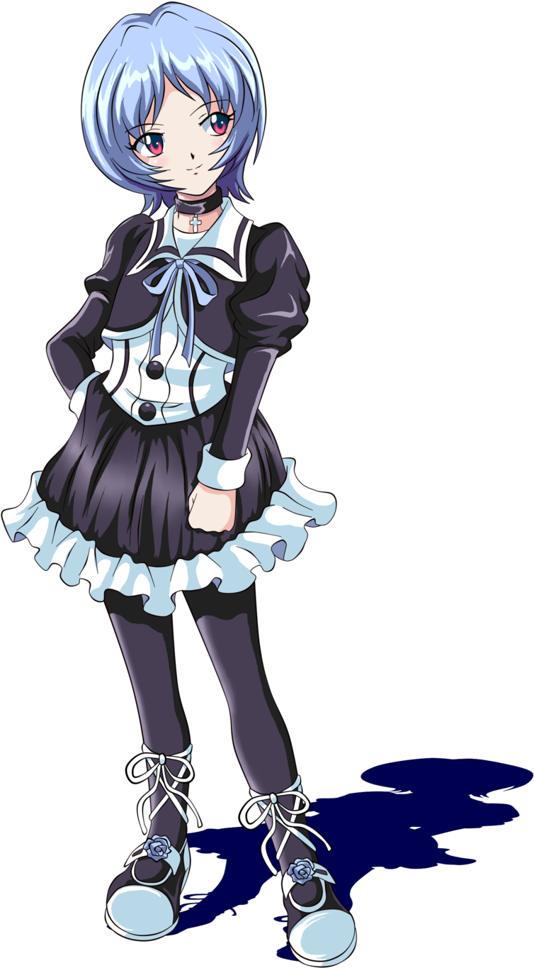 Goth Chibi Rei By Darthplegias Goth Chibi Rei By Darthplegias - Manga (1024x1434)