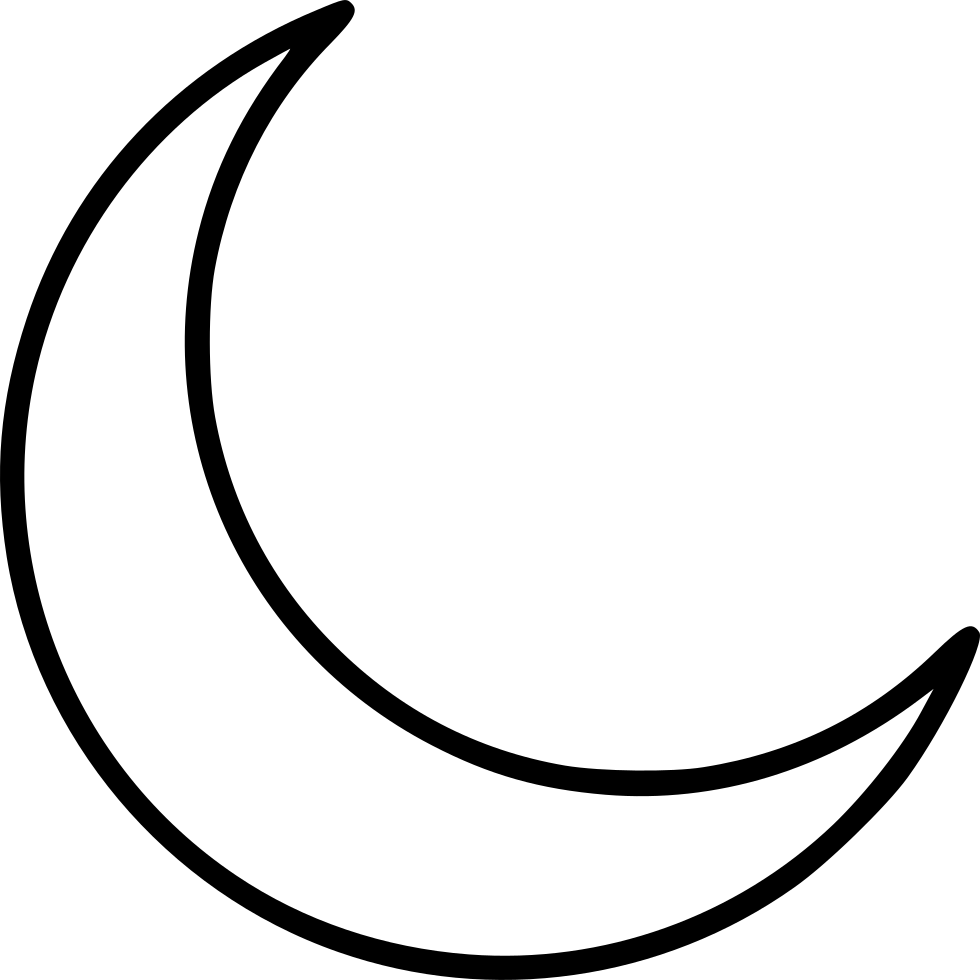 Crescent Moon Comments - White Crescent Moon Png (980x980)