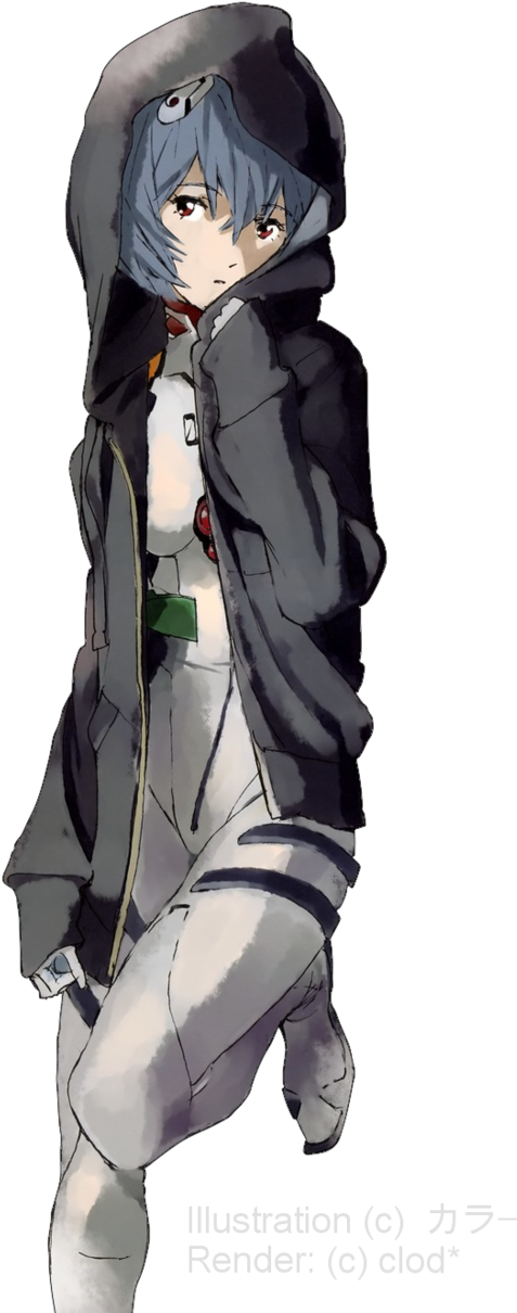 Rei Ayanami By Whitelilyy - Rei Ayanami Evangelion Render (622x1282)