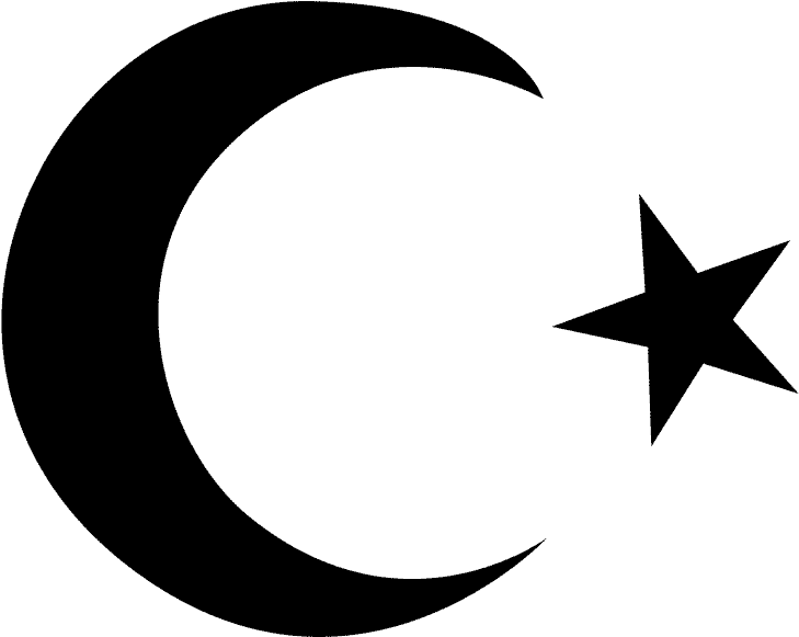Funny Quotes Islamic Star Patterns Funny Islamic Star - Islam Moon And Star (800x633)