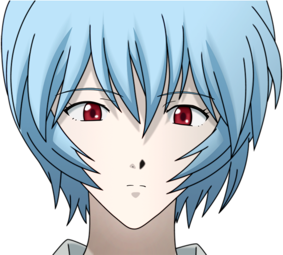 Vector Rei Ayanami By Masterbulla - Rei Ayanami Face Png (900x506)