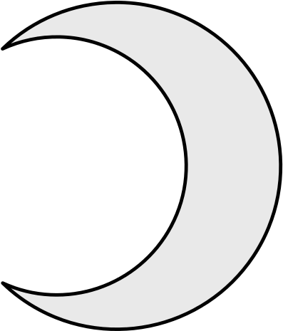 Coa Illustration Elements Planet Moon - Moon Line Drawing (410x480)