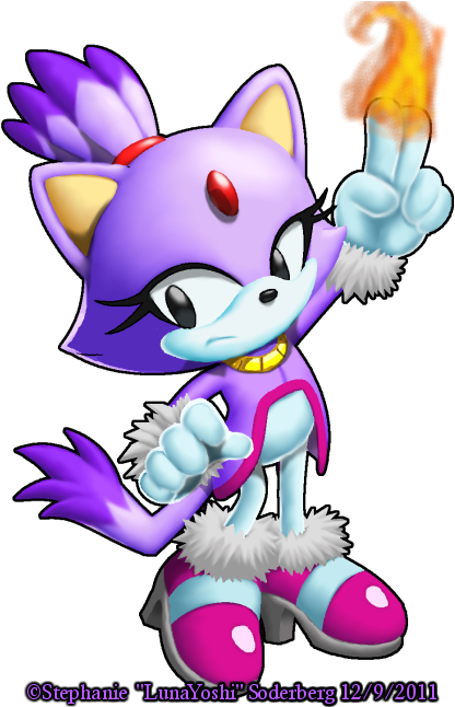 Sonic The Hedgehog - Blaze The Cat Bebe (435x649)