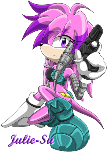 Sonic The Hedgehog Wallpaper Containing Anime Titled - Julie Su From Sonic (376x500)