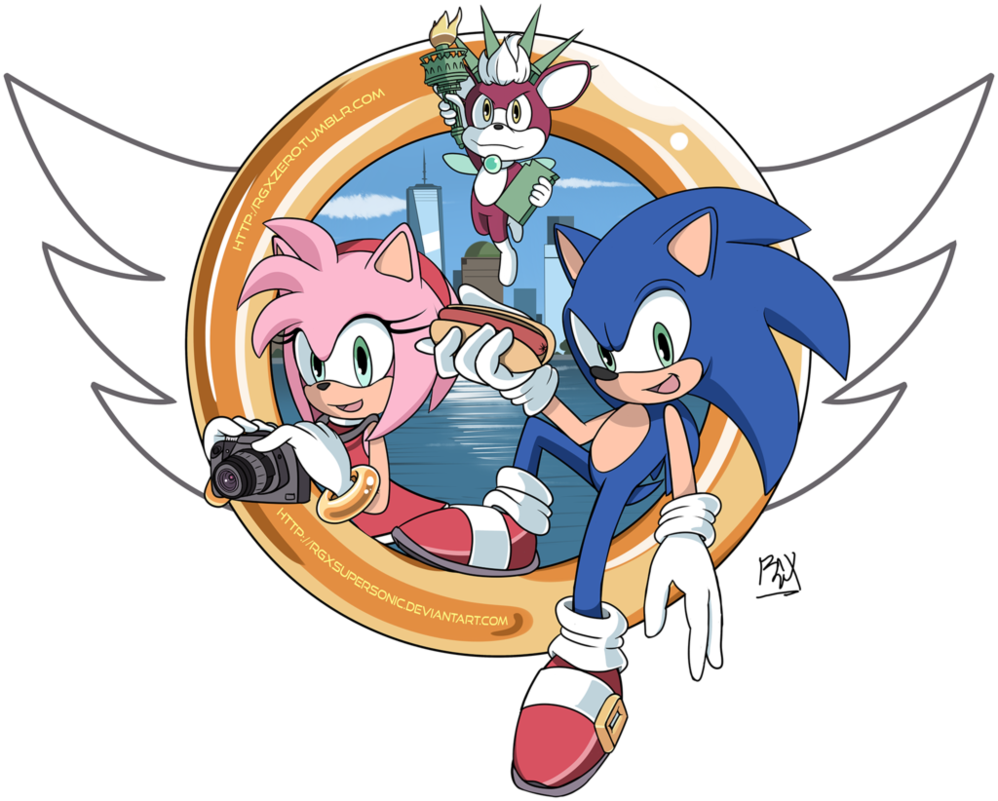 Com Artc 1型 Sonic Boom - Sonic And Shadow T Shirt (998x801)