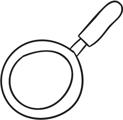 Frying Pan From Top Vector - Frying Pan Line Drawing (400x400)