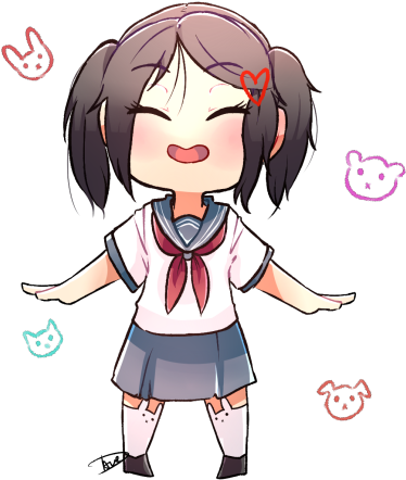 “ - Senpai's Sister Yandere Simulator (500x536)