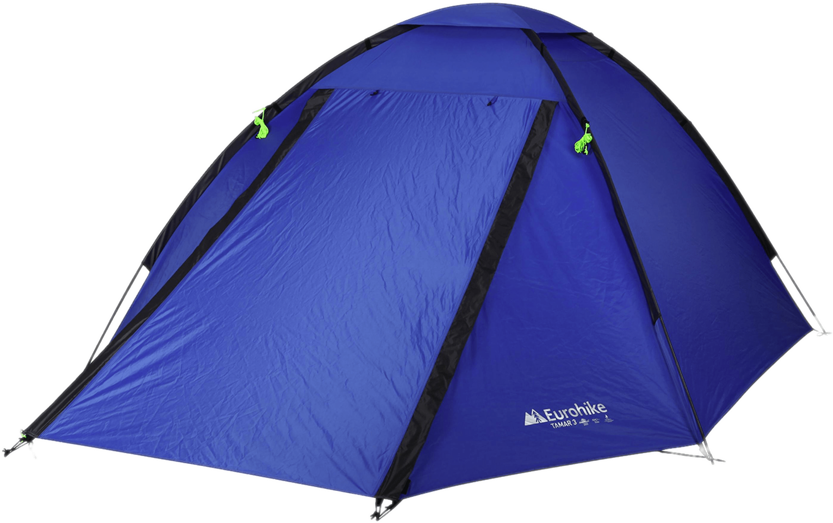 Similar Camping Tents Png Clipart Ready For Download - Eurohike Tamar 3 Man Tent - Blue (3000x3000)