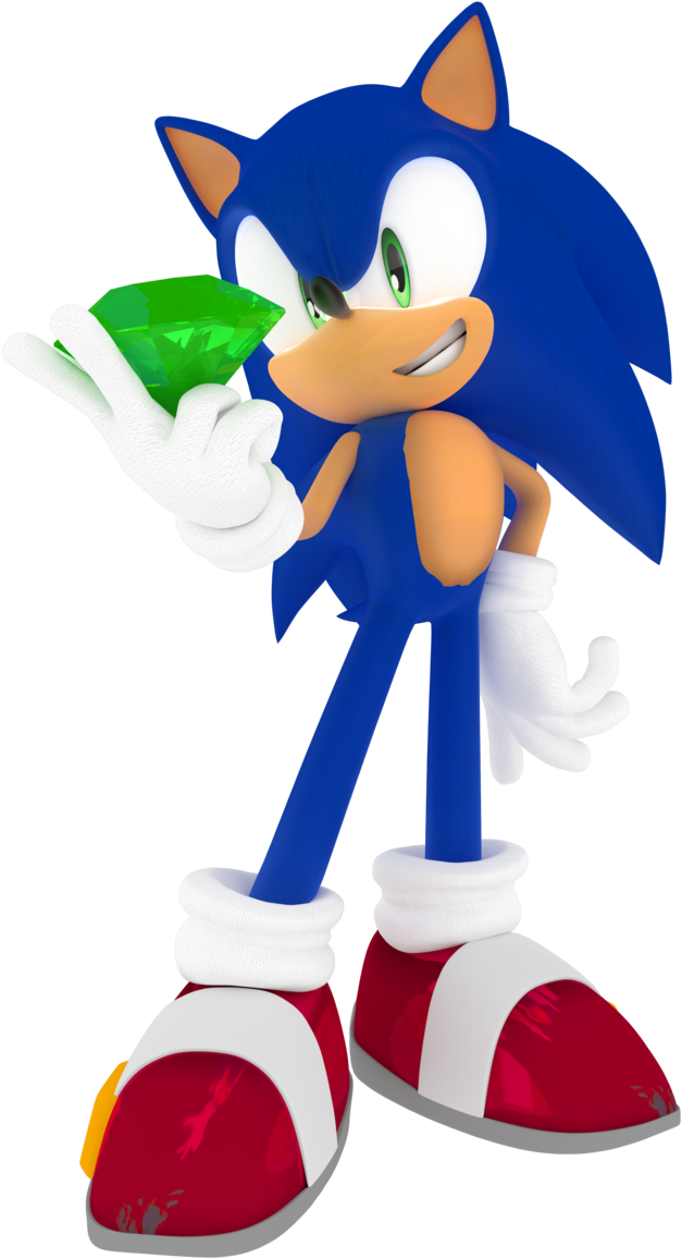 Emerald Clipart Sonic The Hedgehog - Clip Art (676x1181)