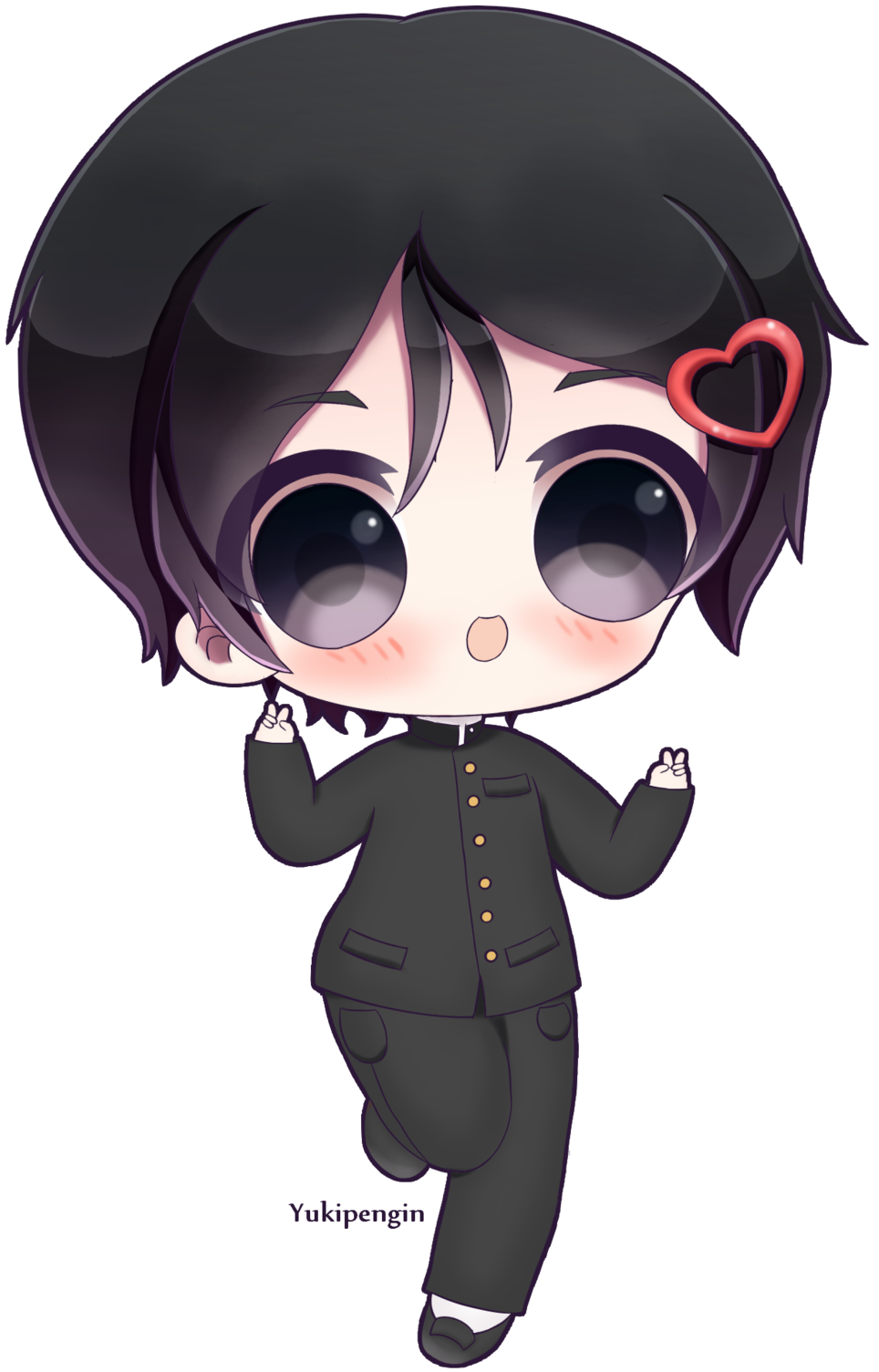 Hanako Yamada Chibi Male By Yukipengin Hanako Yamada - Yandere Simulator Chibi (1024x1575)