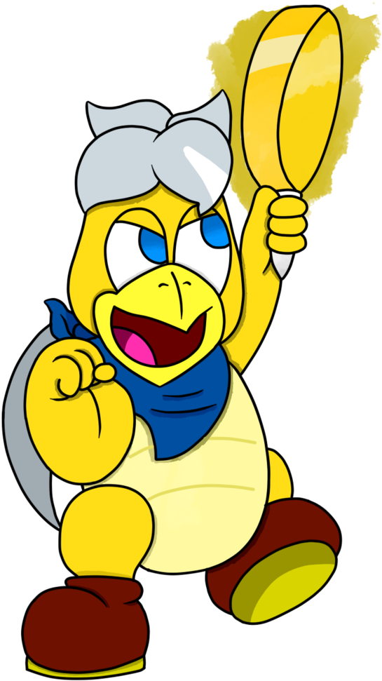 Hammer Bro And The Almighty Golden Frying Pan By 12spiderweb - Cartoon (802x996)