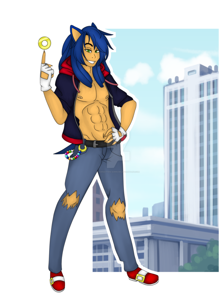 Sonic The Hedgehog [human Full Body] By Forgotten-sorrows - Human Sonic The Hedgehog (794x1005)