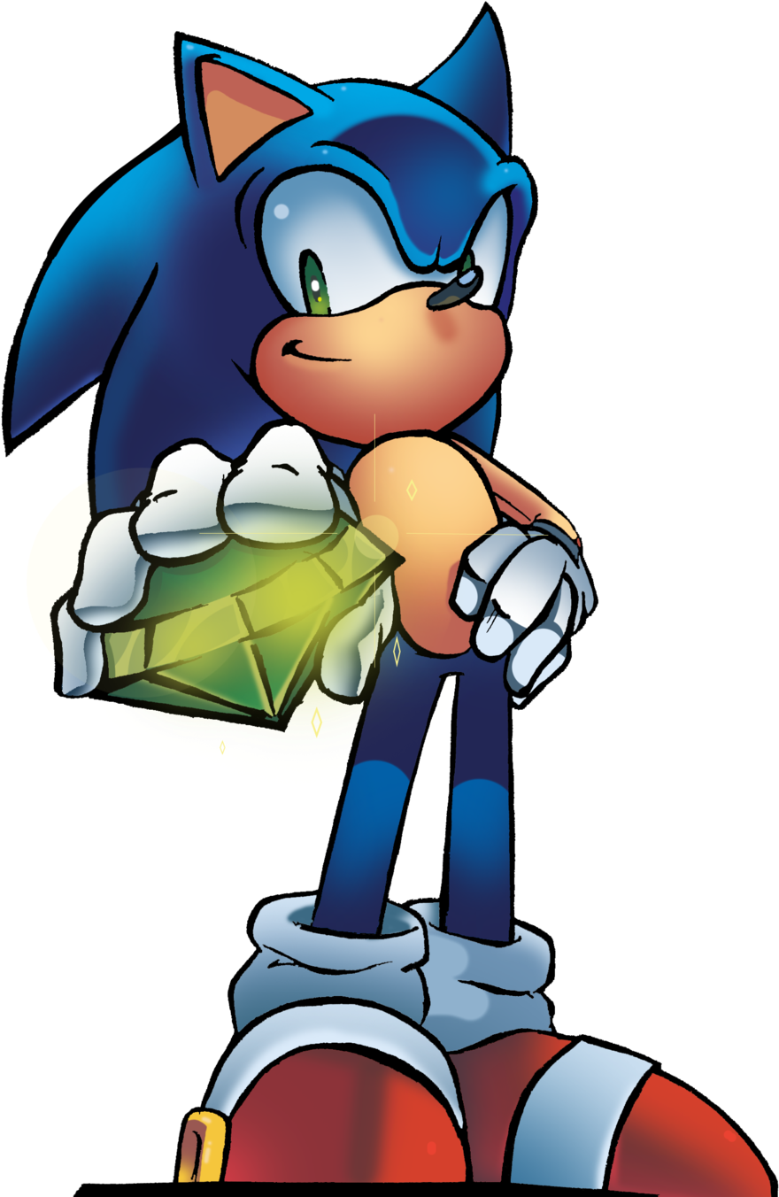 Sonic The Hedgehog By Waniramirez Sonic The Hedgehog - Sonic Archie Comics Render (1024x1365)