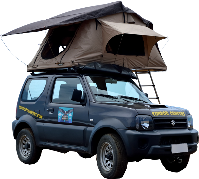Condor Popup With Rooftop Tent Open - Campervan (940x791)