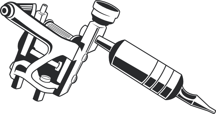 Tattoo Gun Clip Art Images Gallery - Tattoo Decal (700x370)