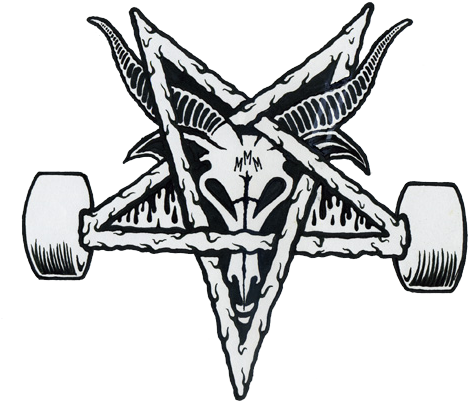 Comets Of Doom - Thrasher Skate Goat Logo (500x489)