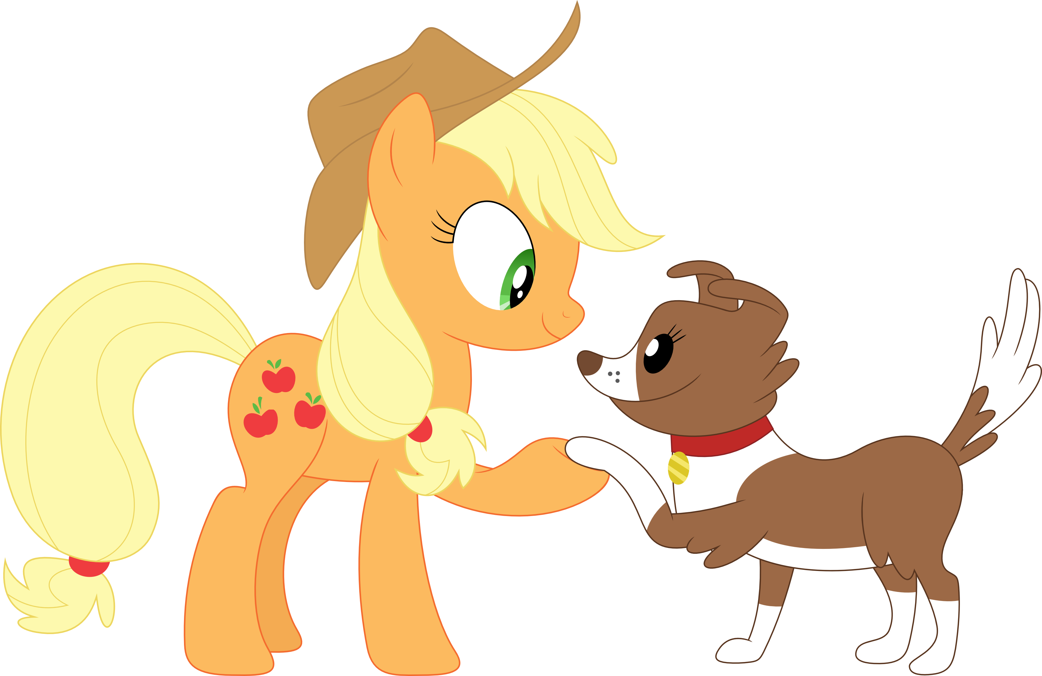 Shake, Winona By Porygon2z Shake, Winona By Porygon2z - Applejack And Winona (3579x2324)