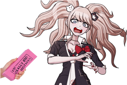 Junko Enoshima Dangan Ronpa Danganronpa Meme Edit Mod - Toysmith Really Big Eraser Novelty (480x280)