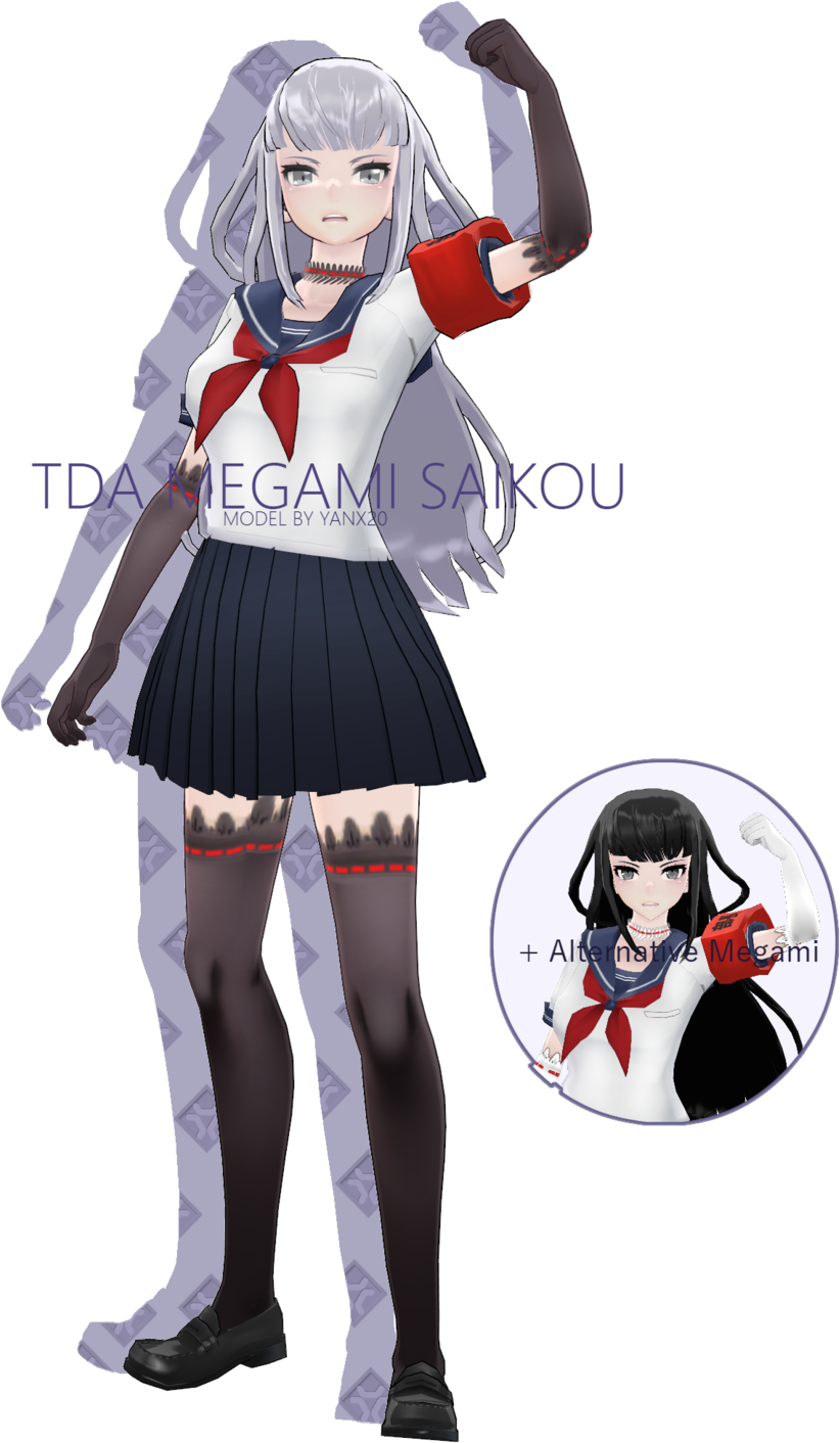 Tda Megami Saikou - Mmd Yandere Simulator Megami (1024x1436)